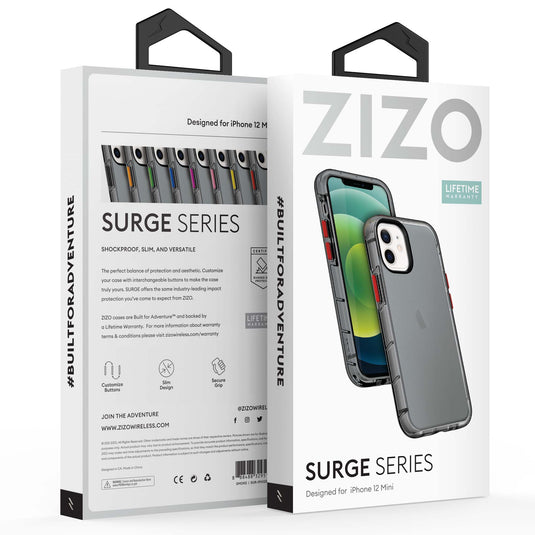 ZIZO SURGE Series iPhone 12 Mini Case - Smoke