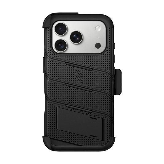 ZIZO BOLT MagSafe Series iPhone 18 Pro Rugged MagSafe Case with Holster - Black