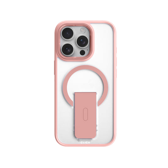 CLICK Latch Series iPhone 16 Pro Case - Clear Pink