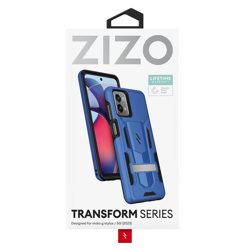 Load image into Gallery viewer, ZIZO TRANSFORM Series moto g stylus (2023) / 5G Case - Blue
