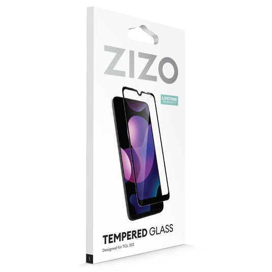 ZIZO TEMPERED GLASS Screen Protector for TCL 30 Z - Black