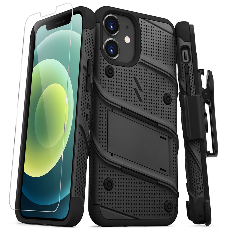 Load image into Gallery viewer, ZIZO BOLT Series iPhone 12 Mini Case - Black
