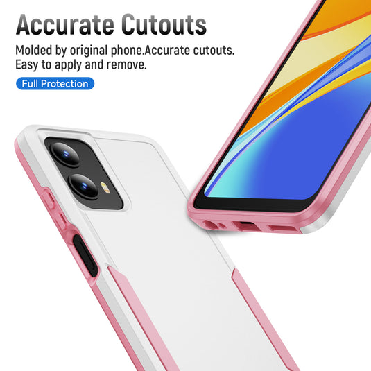 CLICK Impact Series moto g 5G (2024) Case - White Pink