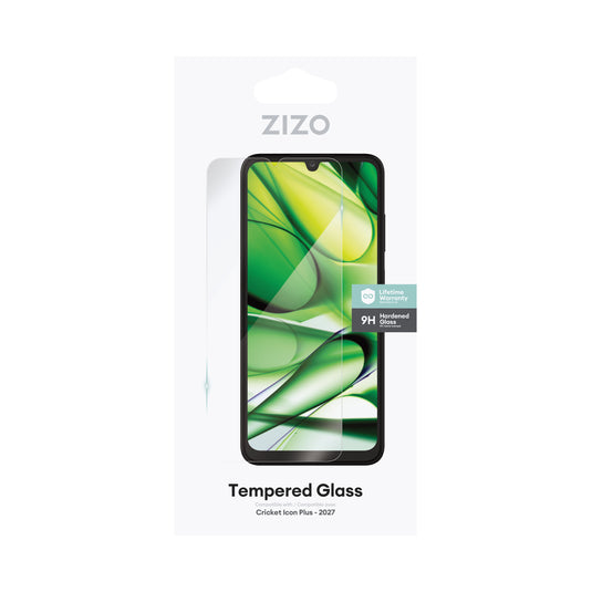 ZIZO TEMPERED GLASS Screen Protector for Cricket Icon Plus 2027 - Clear