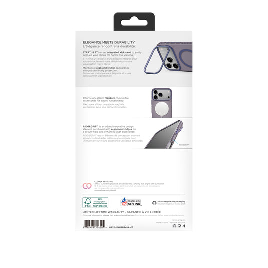 Nimbus9 Stratus 2 iPhone 18 Pro MagSafe Case - Amethyst