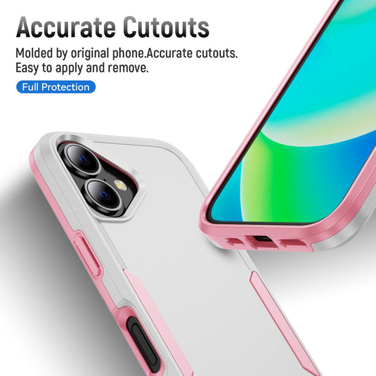 CLICK Impact MagSafe Series iPhone 16 Plus Case - White Pink