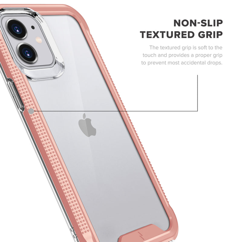 Load image into Gallery viewer, ZIZO ION Series iPhone 12 Mini Case - Rose Gold &amp; Clear
