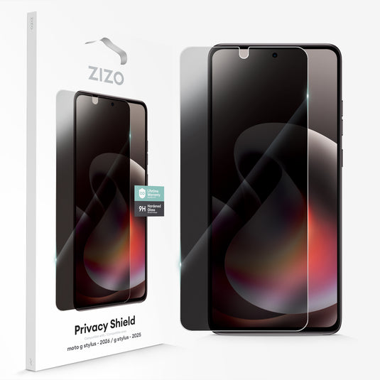 ZIZO PRIVACY Tempered Glass Screen Protector for moto g stylus - 2026 / 2025 - Privacy