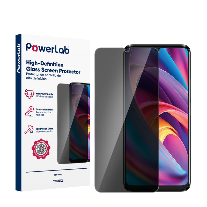 Load image into Gallery viewer, PowerLab Privacy Tempered Glass Screen Protector for TCL K33 5G - Privacy
