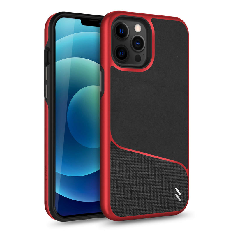 Load image into Gallery viewer, ZIZO DIVISION Series iPhone 12 / iPhone 12 Pro Case - Black &amp; Red
