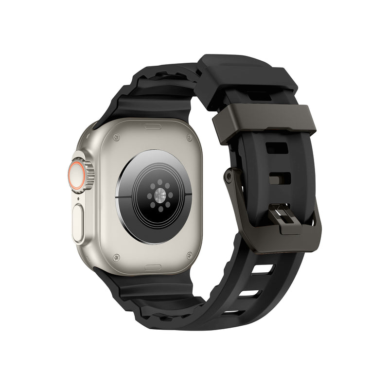 Load image into Gallery viewer, Nimbus9 RidgeFit Rugged Sport Band for Apple Watch 44/45/46/49mm - Black

