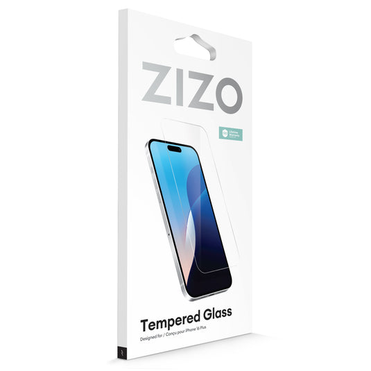 ZIZO TEMPERED GLASS Screen Protector for iPhone 16 Plus - Clear