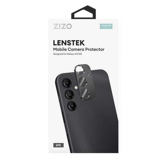 ZIZO LensTek Galaxy A14 5G Camera Lens Protector (2 Pack) - Black