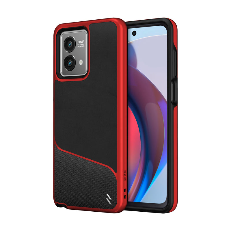 Load image into Gallery viewer, ZIZO DIVISION Series moto g stylus (2023) / 5G Case - Black &amp; Red
