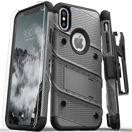 Zizo Bolt Series Case iPhone XS Max (Gun Metal Gray/Black)