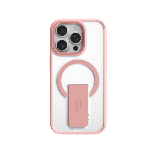 CLICK Latch Series iPhone 16 Pro Case - Clear Pink