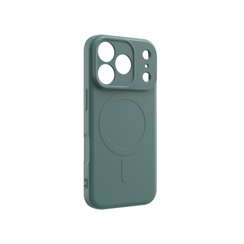 Load image into Gallery viewer, CLICK Slim Silicone MagSafe Series iPhone 17 Pro Case - Green
