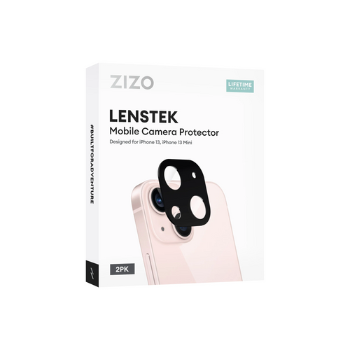 ZIZO LensTek Mobile Camera Protector (2 pack) for iPhone 13 / 13 Mini - Black iPhone 13 6.1 Black