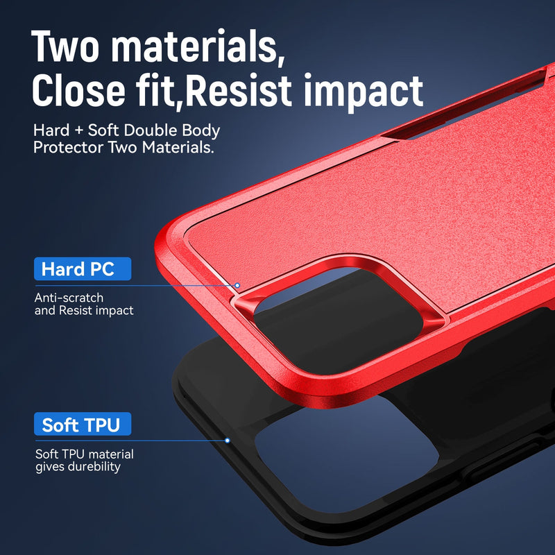 Load image into Gallery viewer, CLICK Impact Series iPhone 12 / iPhone 12 Pro Case - Red Black
