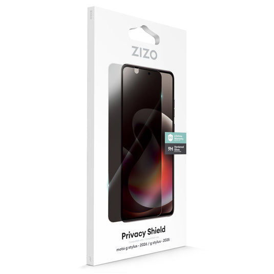 ZIZO PRIVACY Tempered Glass Screen Protector for moto g stylus - 2026 / 2025 - Privacy