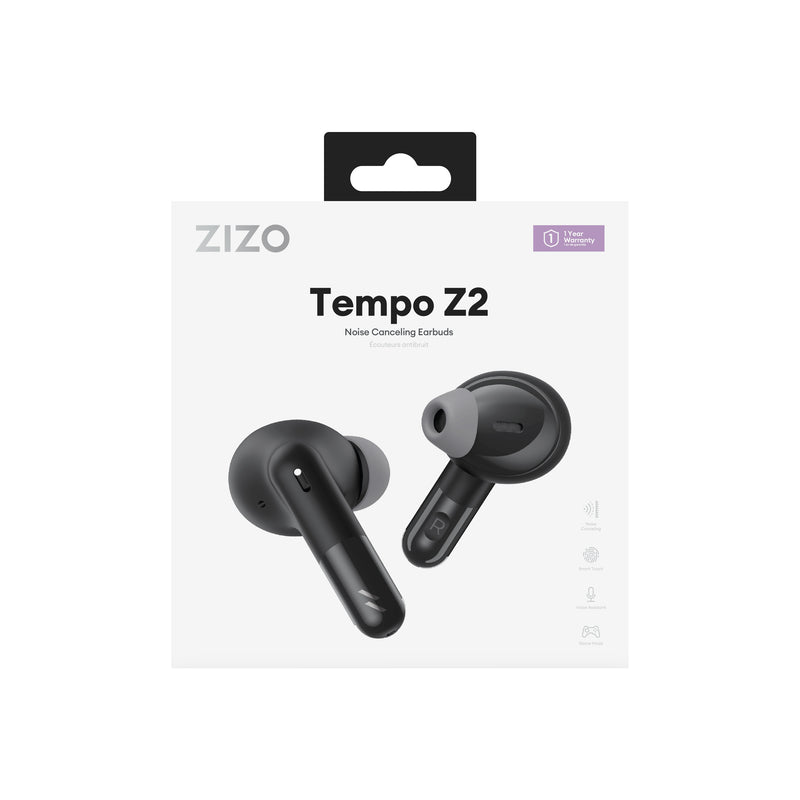 Load image into Gallery viewer, ZIZO Tempo Z2 Wireless Earbuds - Black
