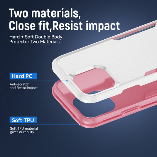 CLICK Impact MagSafe Series iPhone 16 Pro Max Case - White Pink