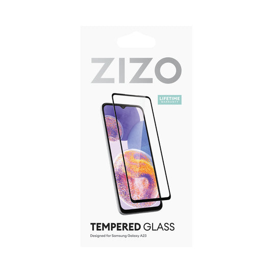 ZIZO TEMPERED GLASS Screen Protector for Galaxy A23 5G - Black