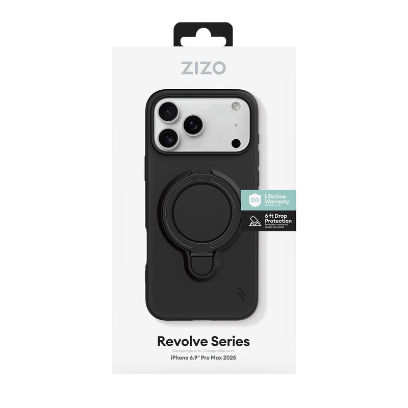 Load image into Gallery viewer, ZIZO REVOLVE Series iPhone 17 Pro Max Case - Magnetic Black
