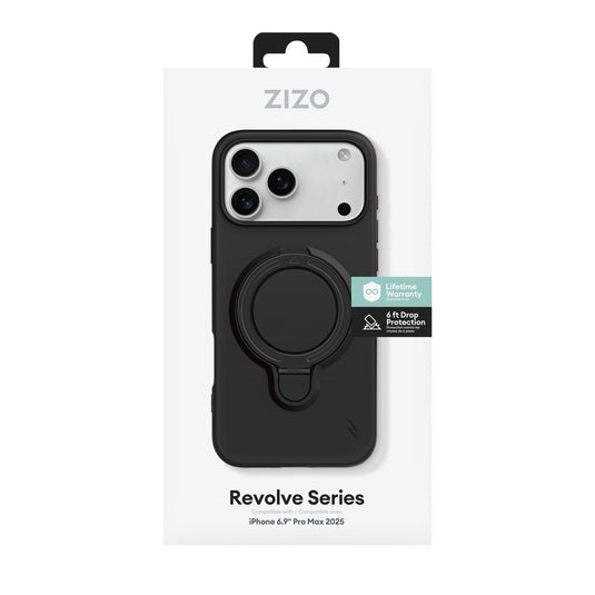 ZIZO REVOLVE Series iPhone 17 Pro Max Case - Magnetic Black