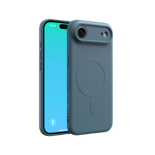 CLICK Slim Silicone MagSafe Series iPhone 17 Air Case - Blue