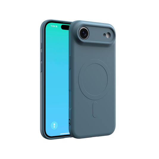 CLICK Slim Silicone MagSafe Series iPhone 17 Air Case - Blue