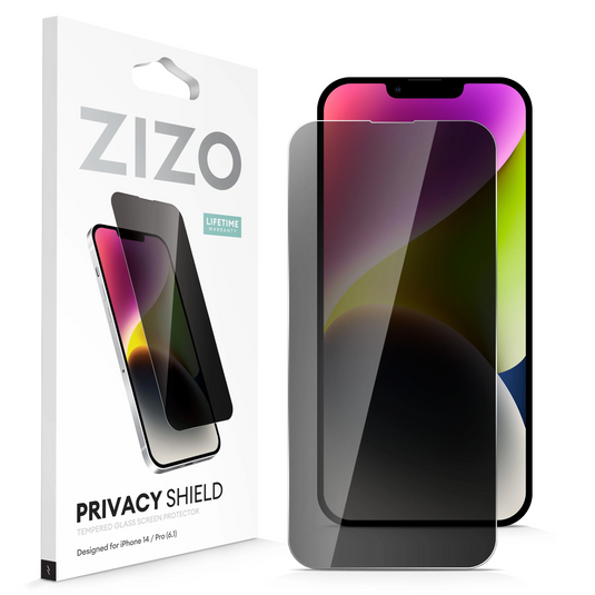 ZIZO PRIVACY Tempered Glass Screen Protector for iPhone 14  iPhone 13 - Privacy