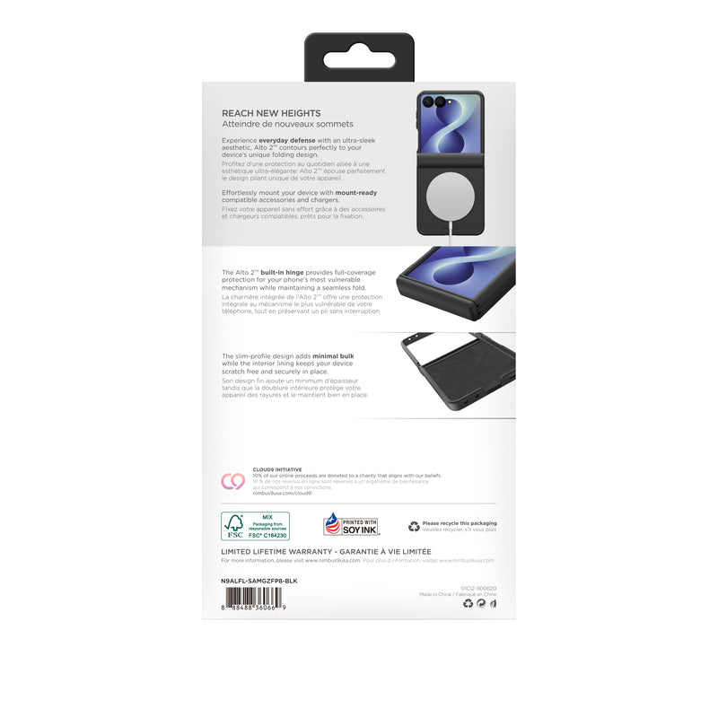 Load image into Gallery viewer, Nimbus9 Alto Galaxy Z Flip8 Soft-Touch MagSafe Case - Black
