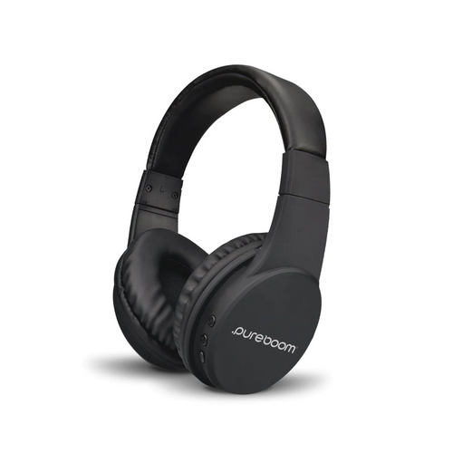 PureGear PureBoom Bluetooth Wireless Headphones - Black