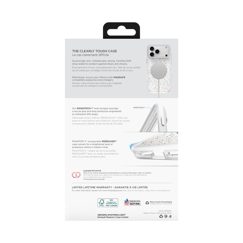 Load image into Gallery viewer, Nimbus9 Phantom 3 iPhone 17 Pro MagSafe Case - Confetti
