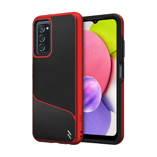 ZIZO DIVISION Series Galaxy A03s Case - Black & Red