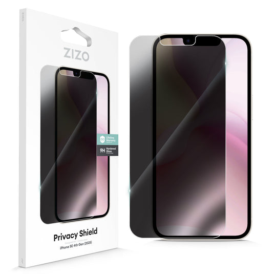 ZIZO PRIVACY Tempered Glass Screen Protector for iPhone 16e/13/14/14 Pro - Privacy