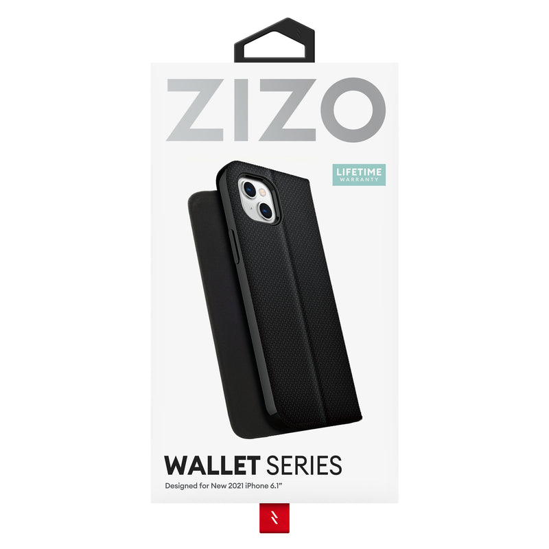 Load image into Gallery viewer, ZIZO WALLET Series iPhone 13 Case - Black
