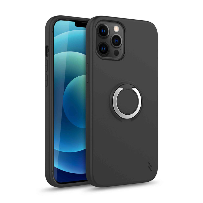 Load image into Gallery viewer, ZIZO REVOLVE Series iPhone 12 / iPhone 12 Pro Case - Magnetic Black
