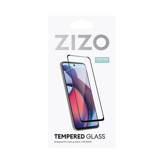 ZIZO TEMPERED GLASS Screen Protector for moto g stylus (2023) / 5G - Black