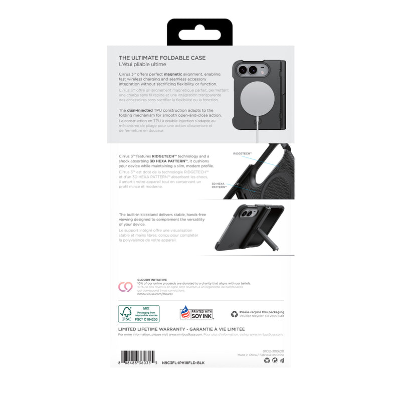 Load image into Gallery viewer, Nimbus9 Cirrus 3 Foldable iPhone Duo MagSafe Case - Black
