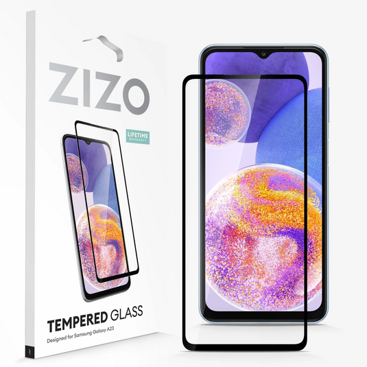 ZIZO TEMPERED GLASS Screen Protector for Galaxy A23 5G - Black