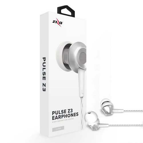 Zizo Pulse Z3 In Ear Headphones Wired - Silver