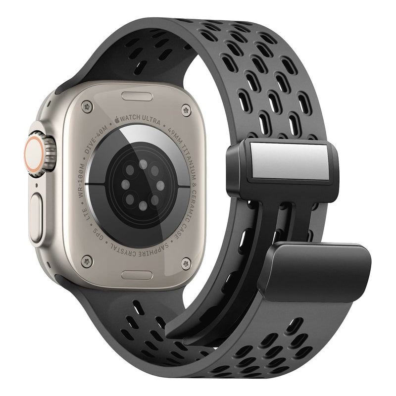Load image into Gallery viewer, Nimbus9 FlexFit Sport Band for Apple Watch 44/45/46/49mm - Black
