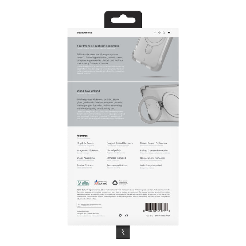 Load image into Gallery viewer, ZIZO Bravix Bundle iPhone 18 Pro Max 4-in-1 MagSafe Case Bundle - Frost Gray
