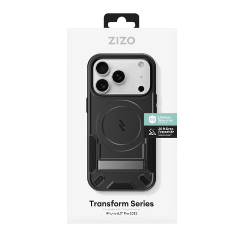 ZIZO TRANSFORM Series iPhone 17 Pro MagSafe Case - Black