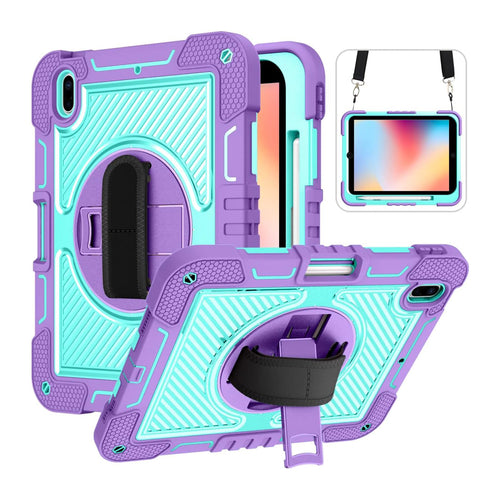 CLICK Fortitude Series Case for iPad 10.9in (10th generation) - Teal & Purple