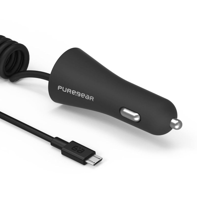 Load image into Gallery viewer, PureGear 24W USB-A/Micro Car Charger Bundle - Black
