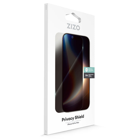 ZIZO Privacy Lightning Shield iPhone 18 Pro Max Privacy Tempered Glass Screen Protector - Privacy
