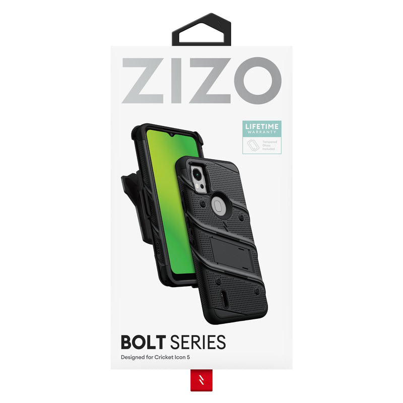 Load image into Gallery viewer, ZIZO BOLT Bundle Cricket Icon 5 Case - Black
